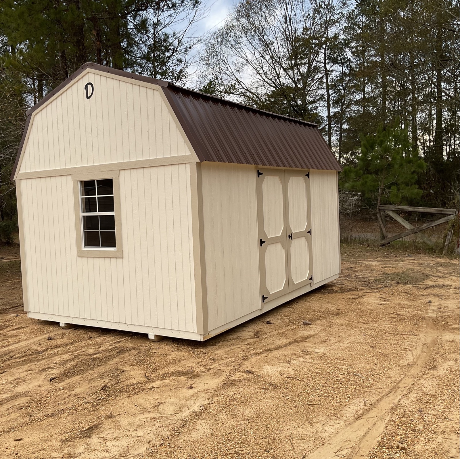 Side Lofted Barn in Jayess, MS by Built 2 Last